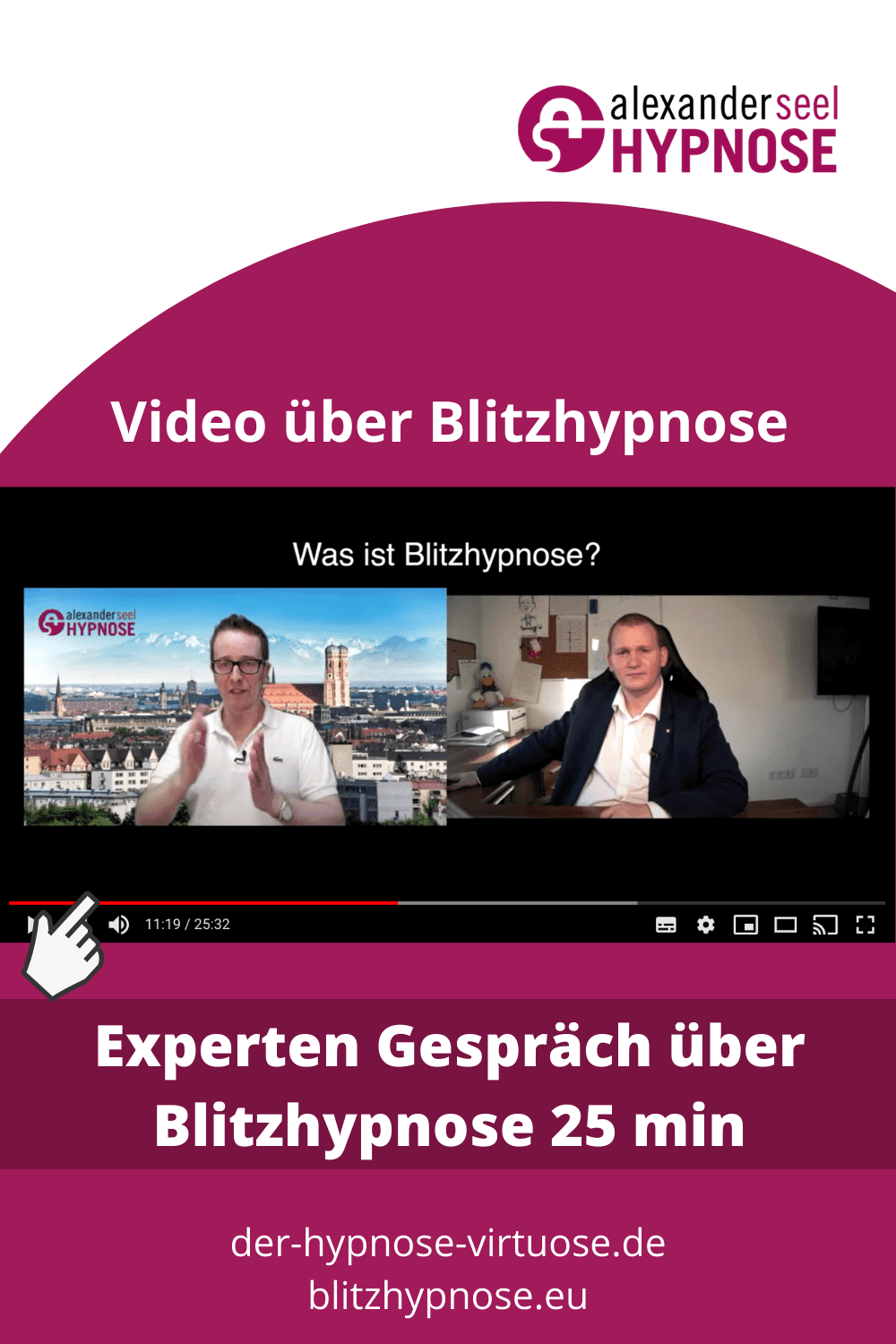 Blitzhypnose Experten Gespräch mit Christo Showhypnose und Alexander Seel PIN