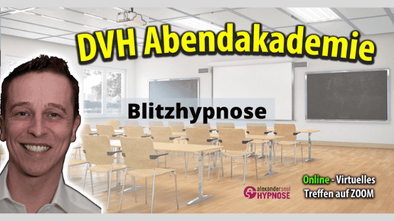 Blitzhypnose Online Seminar kostenlos mit Hypnotiseur Alexander Seel